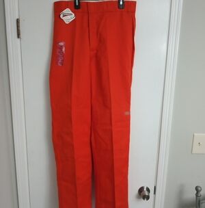 Dickies Vintage Y2K Double Knee Men's Bright Orange 32/34 Chinos